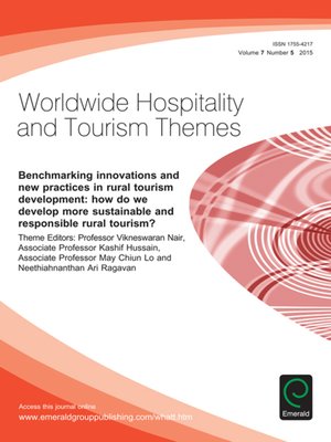 cover image of Worldwide Hospitality and Tourism Themes, Volume 7, Number 5